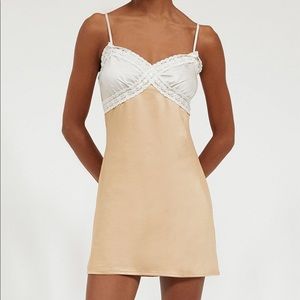 LA Hearts Contrast Bustier Mini Dress (PacSun)